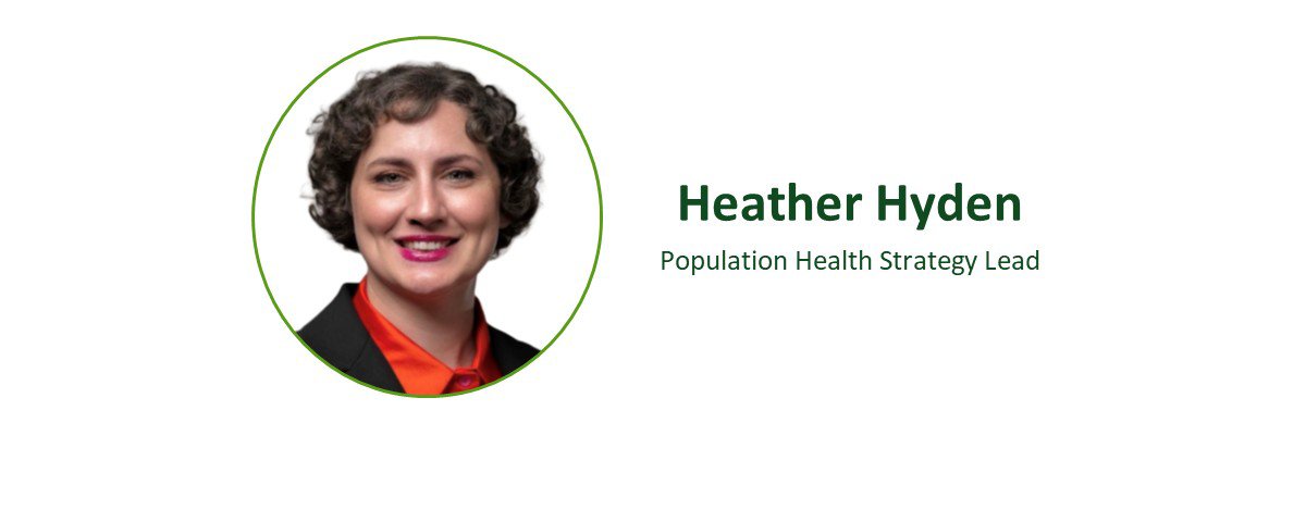 Heather Hyden, directora de estrategia de salud de la población​​ 